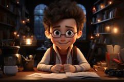 3D Character Boy Content Writer with relevant environment Product Image 1