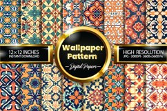 Wallpaper Pattern Digital Papers, Pattern Design Product Image 1