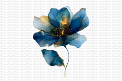 23 Dark and Gold Flowers PNG Product Image 15