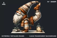 Gnome clipart, Cozy Gnomes Doing Yoga, Yoga clipart PNG Product Image 2