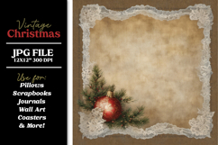 Huge Vintage Christmas Digital Paper Backgrounds Bundle Product Image 22