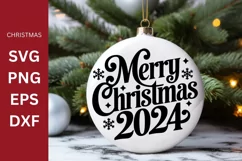 Christmas SVG, Merry Christmas, Christmas ornament Product Image 1