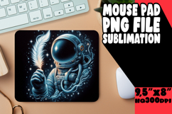 BRIGHT MOUSE PAD SUBLIMATION STYLE, Astronaut Product Image 1