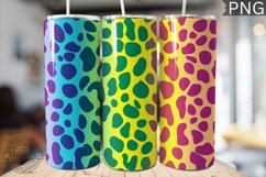 Rainbow Leopard Print Tumbler Wrap - High Quality 300 Dpi Product Image 1