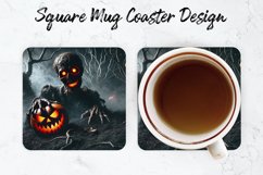Halloween Mug coaster | Coaster | Sublimation Design Product Image 1