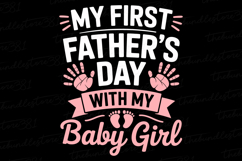 My father&#039;s Day with my Baby Girl svg | Father&#039;s day Svg Product Image 1