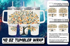 Blossoming Spring Tree Pattern Tumbler Wrap Product Image 1