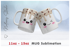 2 Funny Kawaii Designs. 11oz-15oz Coffee Cocoa Mug Product Image 3