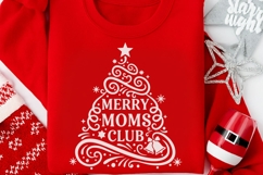 Merry Moms Club Svg, Funny Christmas Mom Svg, Mom Life Svg. Product Image 10