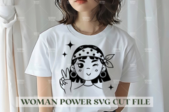 Woman Power SVG Design | Feminist SVG for Cricut&amp;Silhouette Product Image 1