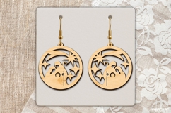 Nativity Scene Earrings Laser Cut | Jewerly SVG | SVG Product Image 2