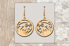 Nativity Scene Earrings Laser Cut | Jewerly SVG | SVG Product Image 2