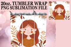 Elegant Women’s Portrait Tumbler Wrap Sublimation 20oz Product Image 1