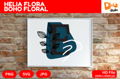 Helia Flora Boho Floral Monogram Product Image 1