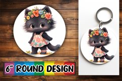 Lovely Cat Lover Round Design Product Image 1