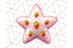 Cute Puffy Star Clipart PNG, 3D Glossy Pastel Stars Clip Art Product Image 3