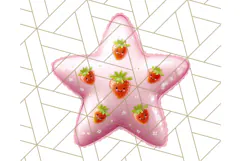 Cute Puffy Star Clipart PNG, 3D Glossy Pastel Stars Clip Art Product Image 3