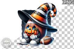 Halloween Football Sublimation - Clipart PNG Design Product Image 1