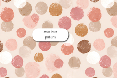 Pastel Polka Dot Seamless Pattern, Soft Neutral Dot Print Product Image 1