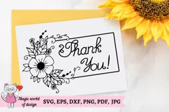 Thank you svg clipart Product Image 6