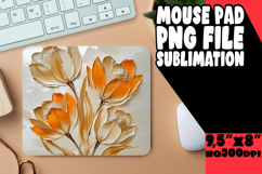 COZY MOUSE MAT CREATIVE SUBLIMATION, 3D Flower Product Image 1