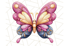 Jewel Toned Butterfly PNG Clipart, Vibrant Butterflies Product Image 3