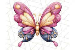 Jewel Toned Butterfly PNG Clipart, Vibrant Butterflies Product Image 3