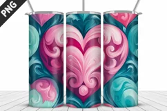 Lovely Hearts Tumbler Design | Valentine's Day Tumbler Wrap Product Image 4