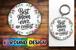 Bright Circle Keychain Design, Mother's Day Product Image 1