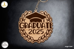 Graduation Keychaine Laser Cut Bundle | Keyring | Glowforge Product Image 2