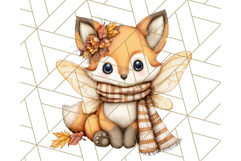 Fall Fairy Animal Clipart PNG, Woodland Creatures With Wings Product Image 3