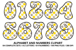 Construction Alphabet Letters &amp; Numbers Clipart PNG 300DPI Product Image 5