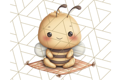 Adorable Bee Clipart PNG, Cute Bees and Accessories PNG Product Image 3