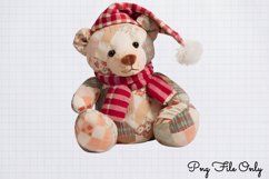 Patchwork Christmas Sublimation Clipart PNG Product Image 1