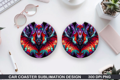 Car Coaster Sublimation| Halloween Coaster PNG Design Product Image 1