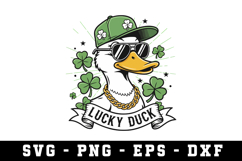 Lucky DuckSvg Design | Lucky Duck Svg cut files Product Image 1