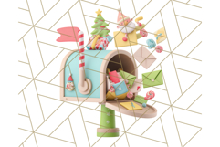 Santa’s Workshop PNG Clipart Elves, Toys &amp; Gifts Clip Art Product Image 3