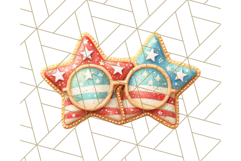 Fourth of July Cookie PNG, Patriotic Clipart USA Treats Png Product Image 3