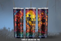 Skeleton Stained Glass Tumbler Wrap Sublimation Designs Product Image 3