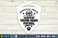 Official trick or treater guard patrol SVG, Halloween Dog Product Image 2