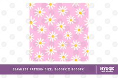 Retro Flowers Seamless Pattern Floral Png Sublimation Daisy Product Image 2
