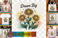 Charming TOTE BAG Designs PNG, Flowers Quote Product Image 1