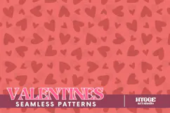 St Valentine's Day Hearts Cupid Love Seamless Pattern PNG Product Image 1