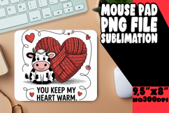 Luminous Mouse Pad Design Ideas, Cute Cow Product Image 1