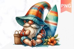 Summer Gnome Sublimation - Clipart PNG Product Image 1
