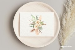 Boho Flowers Watercolor Clipart Bundle Product Image 21