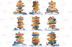 Winter Signpost Clipart 17 Png Bundle Product Image 3
