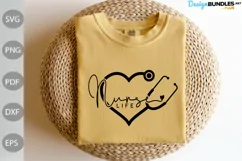 Nurse Life SVG Design / Keychain For Nurse SVG Cut Files Product Image 2
