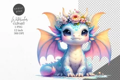 Dragon clipart, Fantasy clipart, Nursery clipart Product Image 1