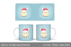 Christmas Chicken Mug Design. Christmas Mug Sublimation Product Image 1